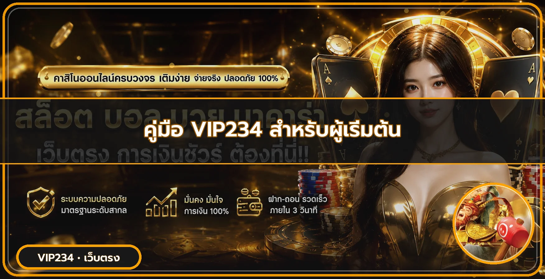 VIP234 คู่มือผู้เริ่มต้น สมัคร ล็อกอิน และคุมงบ